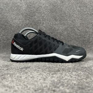 Reebok ROS Workout TR 2.0 Nanoweb Mens Size 7.5 Black Athletic Gym Shoes Used